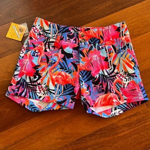 Loudmouth Flamingo Island Mini Shorts